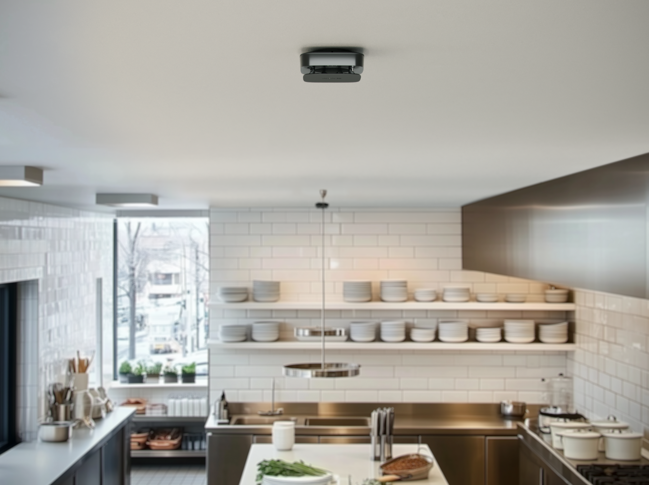 Wärmedifferenzialmelder in Küche/Waschraum/Werkstatt