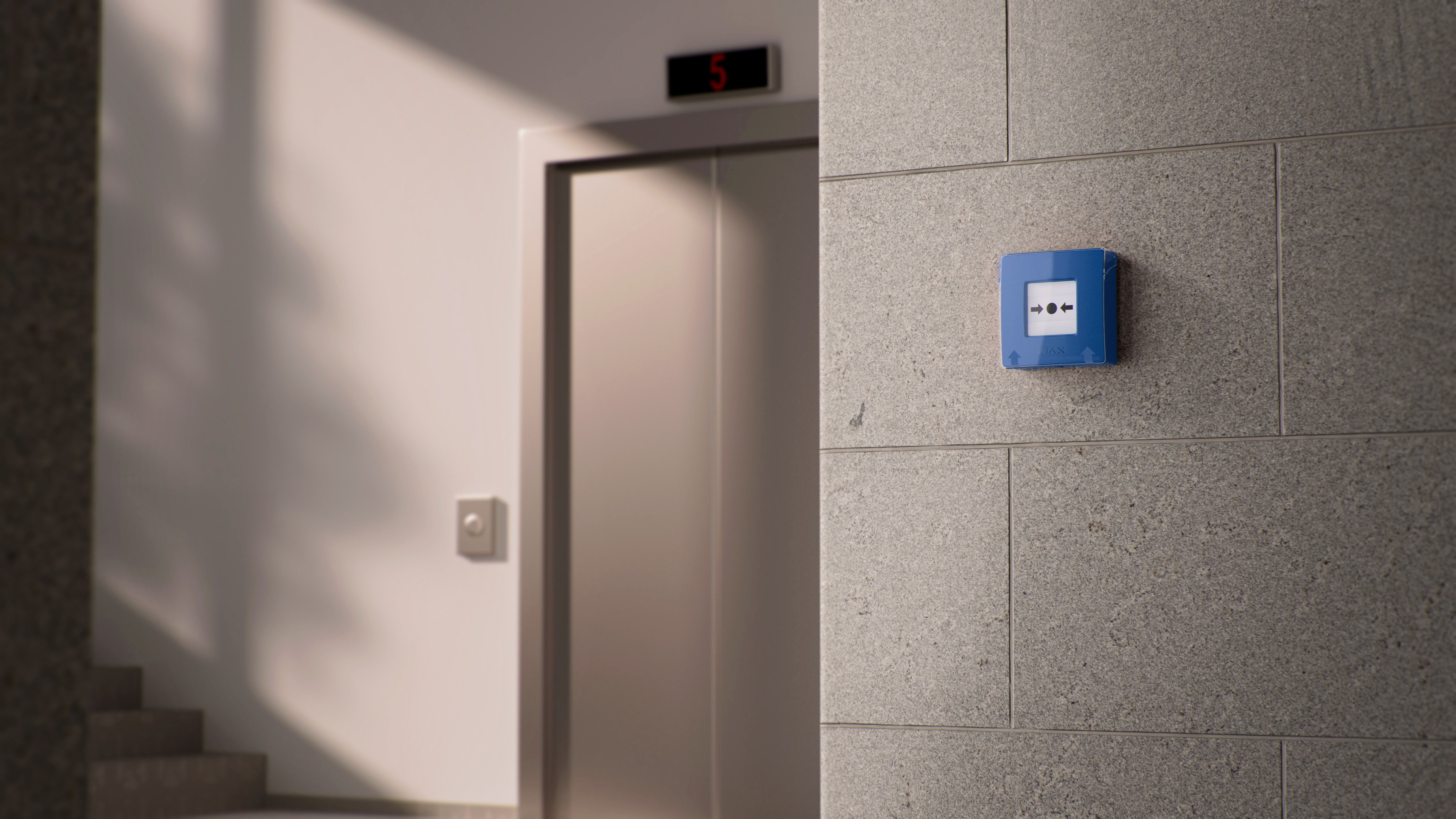 Druckknopfmelder in der Schule