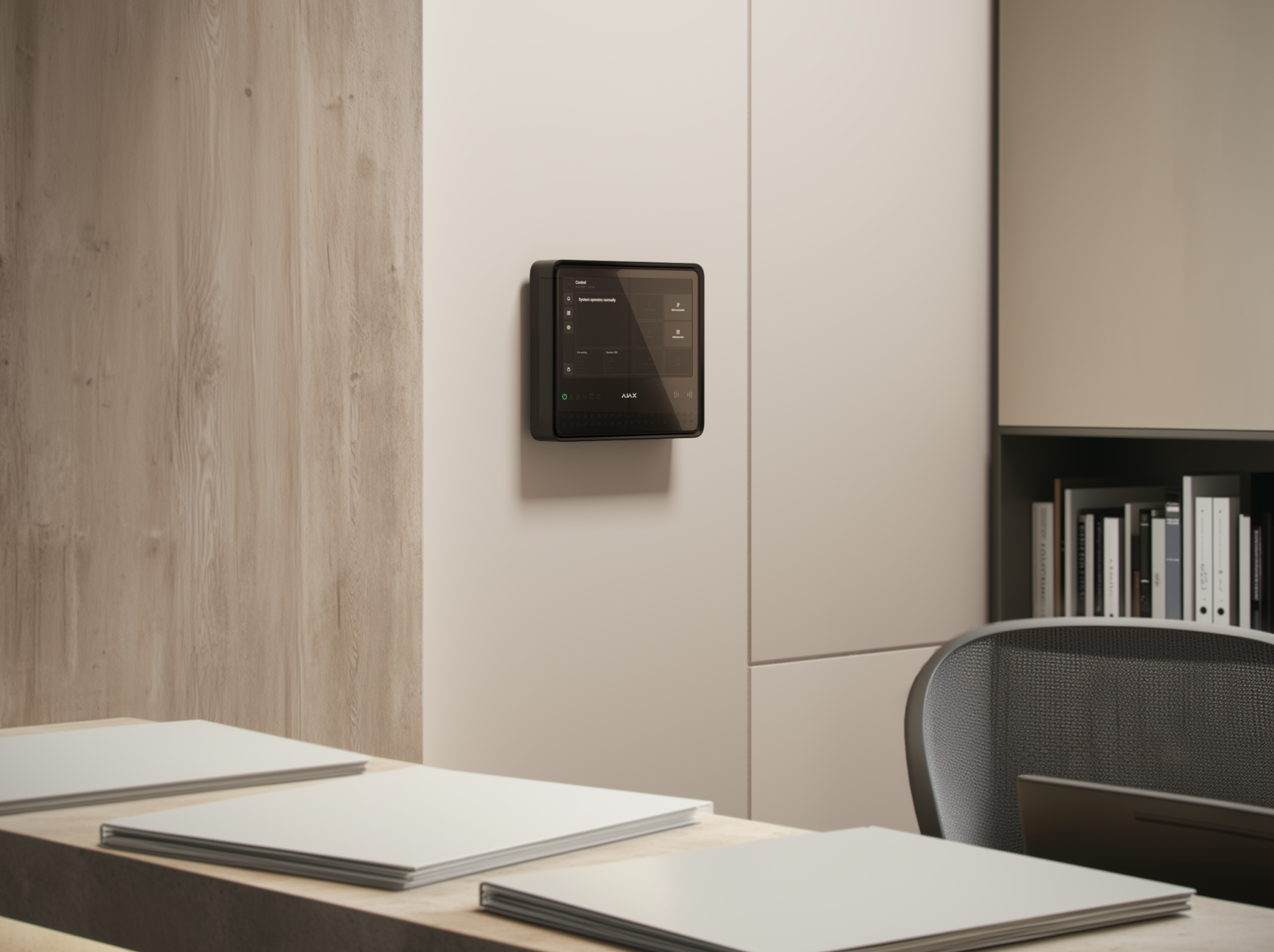 Brandwarnzentrale in der Schule